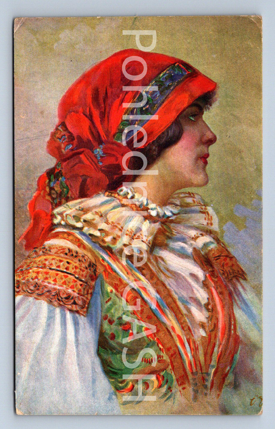 Pohlednice ČESKOSLOVENSKÉ NÁRODNÍ KROJE (ST10227)