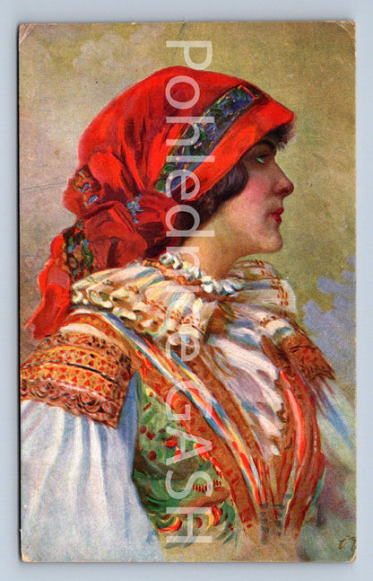 Pohlednice ČESKOSLOVENSKÉ NÁRODNÍ KROJE (ST10227)