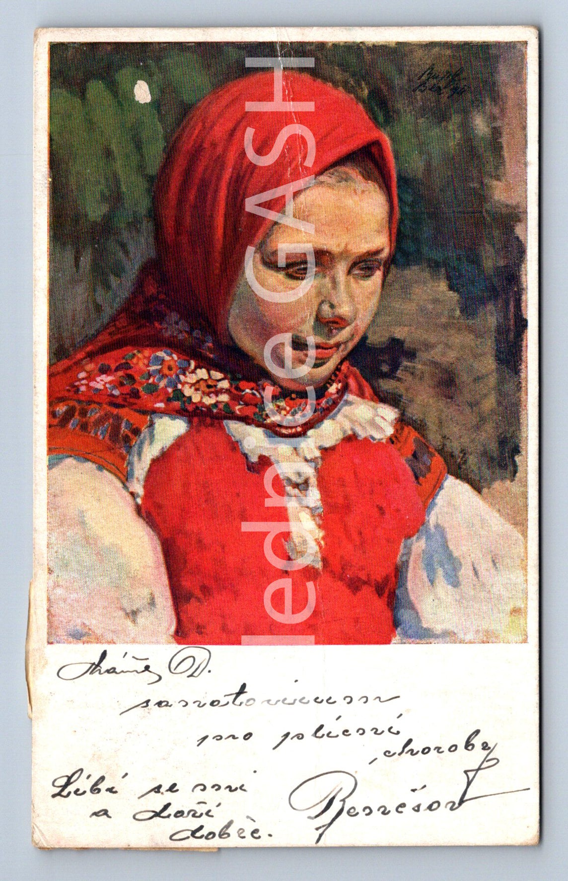 Pohlednice R. BÉM - ANEŠKA (ST10247)