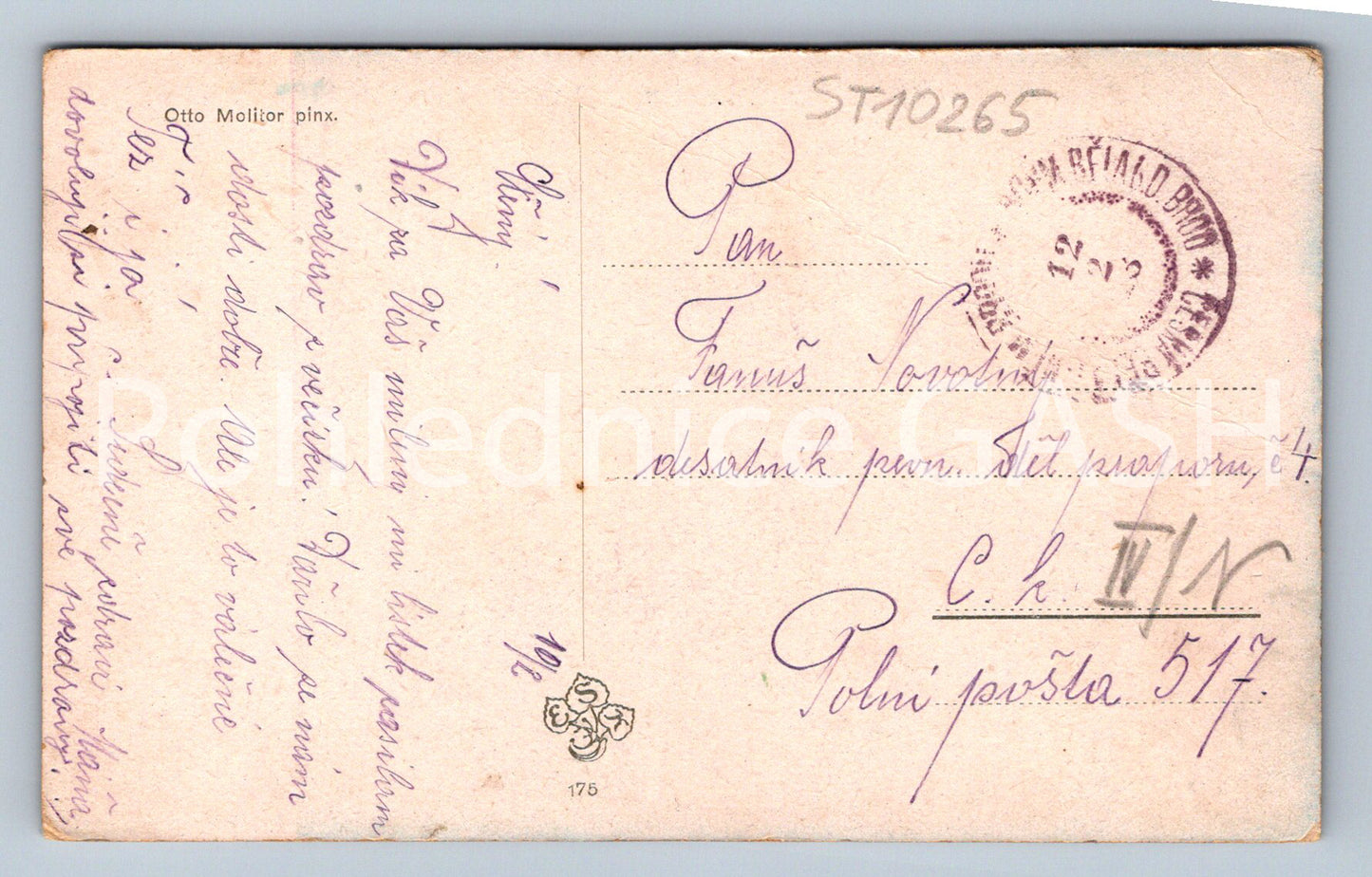 Pohlednice OTTO MOLITOR (ST10265)