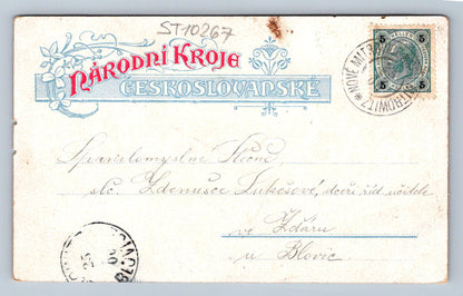 Pohlednice NÁRODNÍ KROJ Z RYSTŘICKA (ST10267)