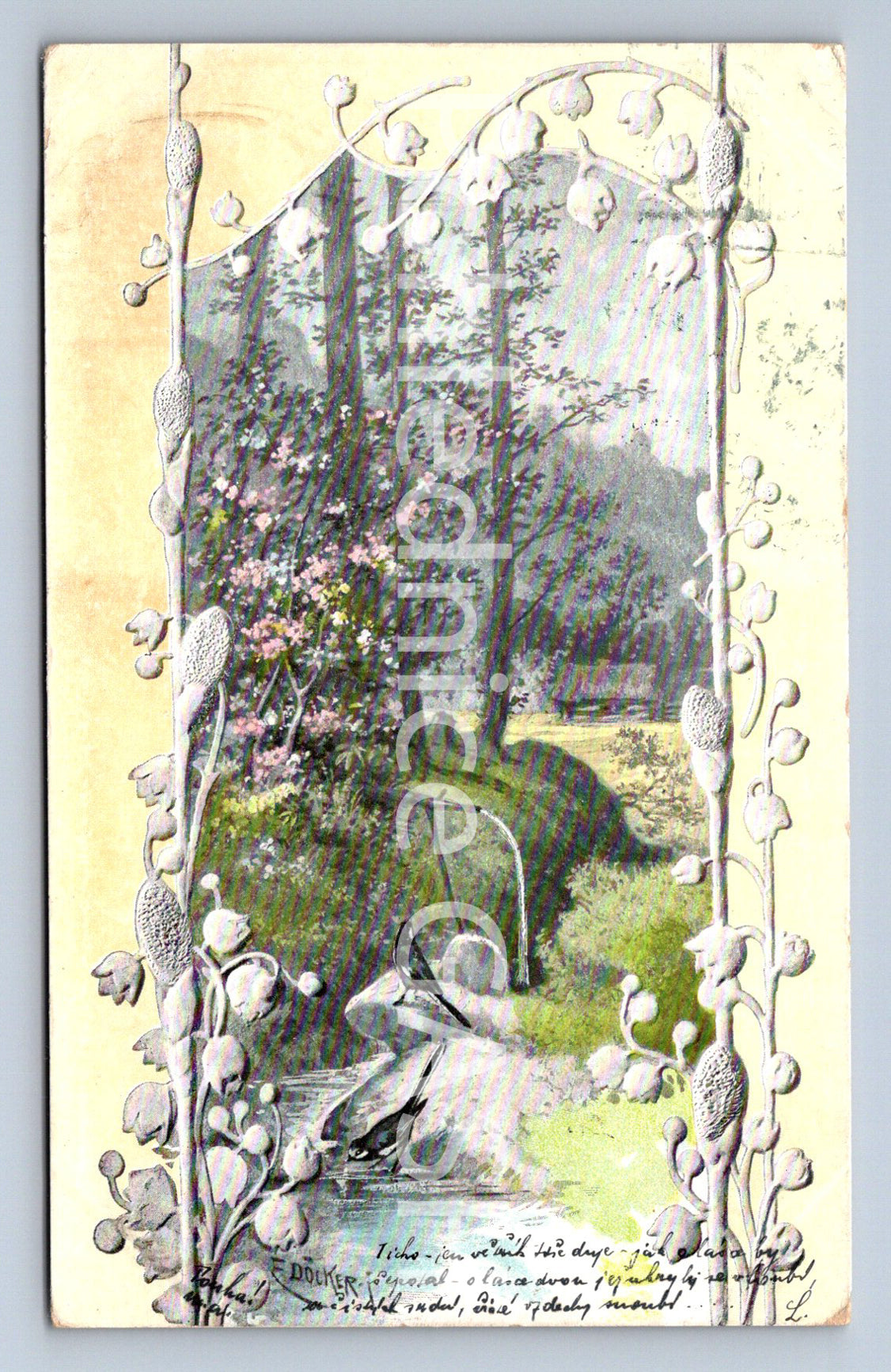 Pohlednice PTÁČCI U POTOKA (ST10315)