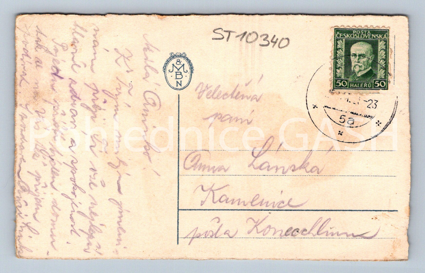 Pohlednice SRDEČNÉ PŘÁNÍ (ST10340)