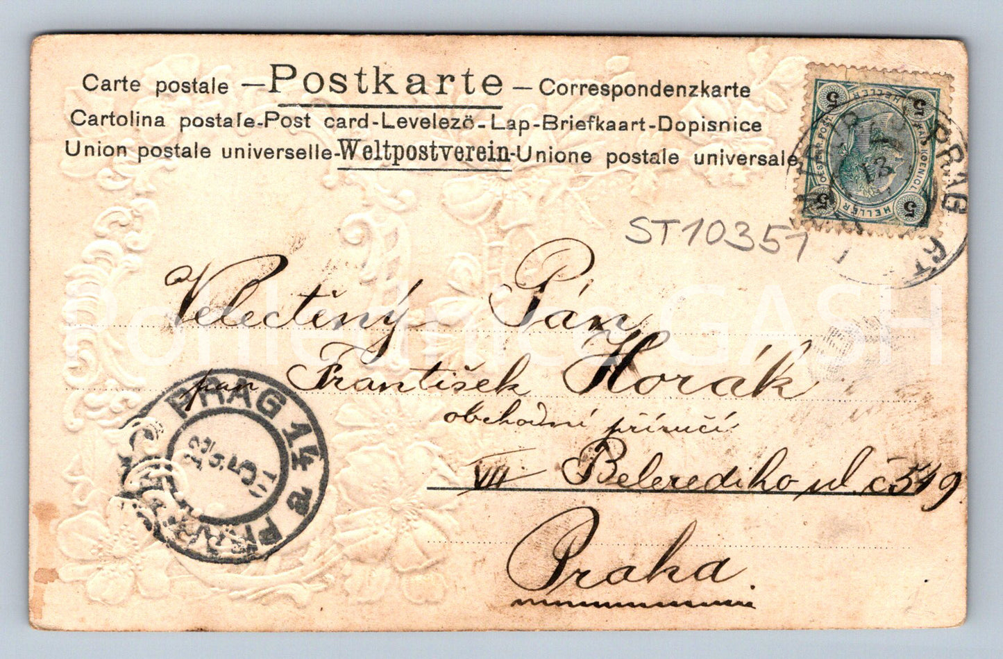 Pohlednice KVĚTINY (ST10351)