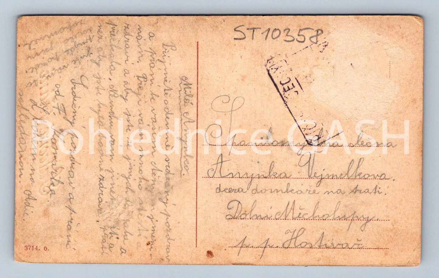 Pohlednice SRDEČNÉ PŘÁNÍ (ST10358)