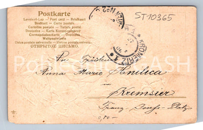 Pohlednice KVĚTINY TLAČENÝ (ST10365)