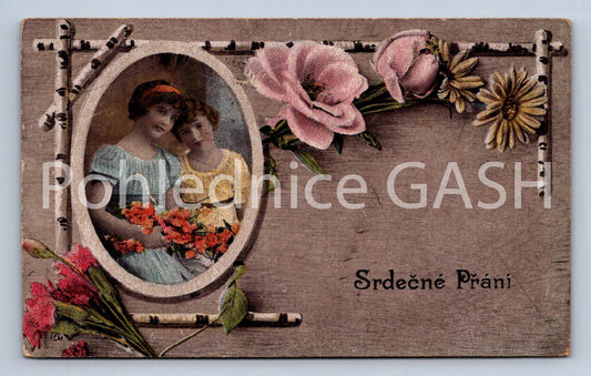 Pohlednice SRDEČNÉ PŘÁNÍ (ST10390)