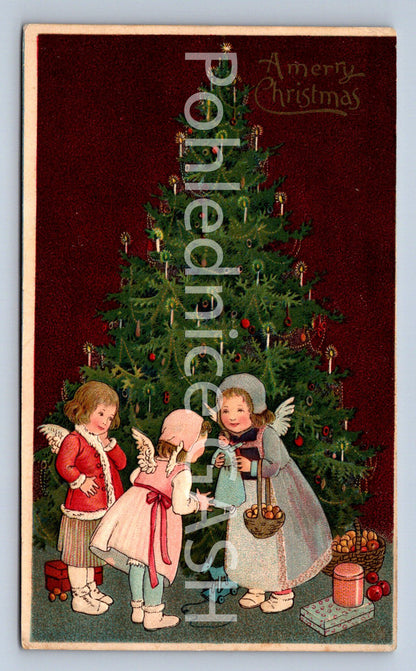 Pohlednice A MERRY CHRISTMAS TLAČENÝ (ST10407)