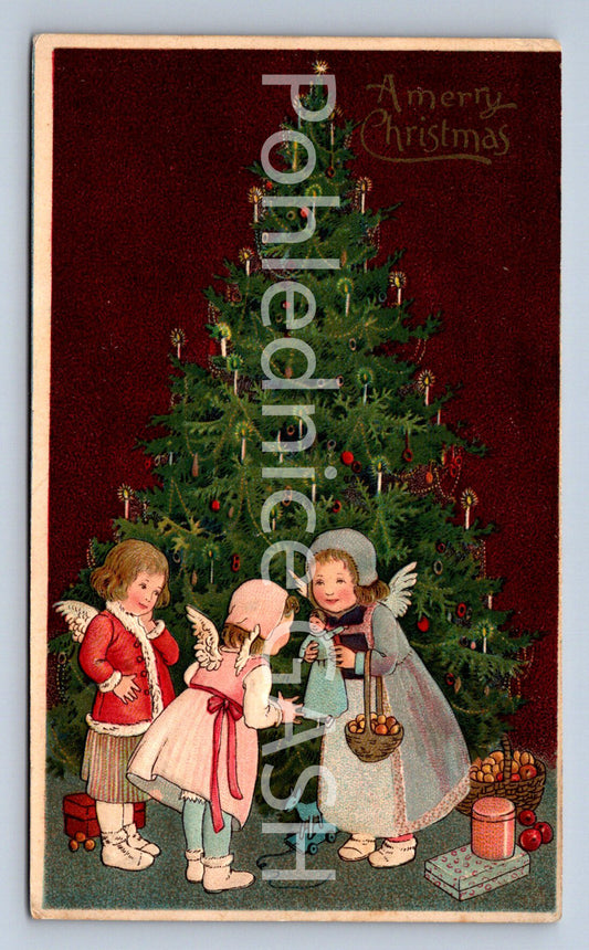 Pohlednice A MERRY CHRISTMAS TLAČENÝ (ST10407)