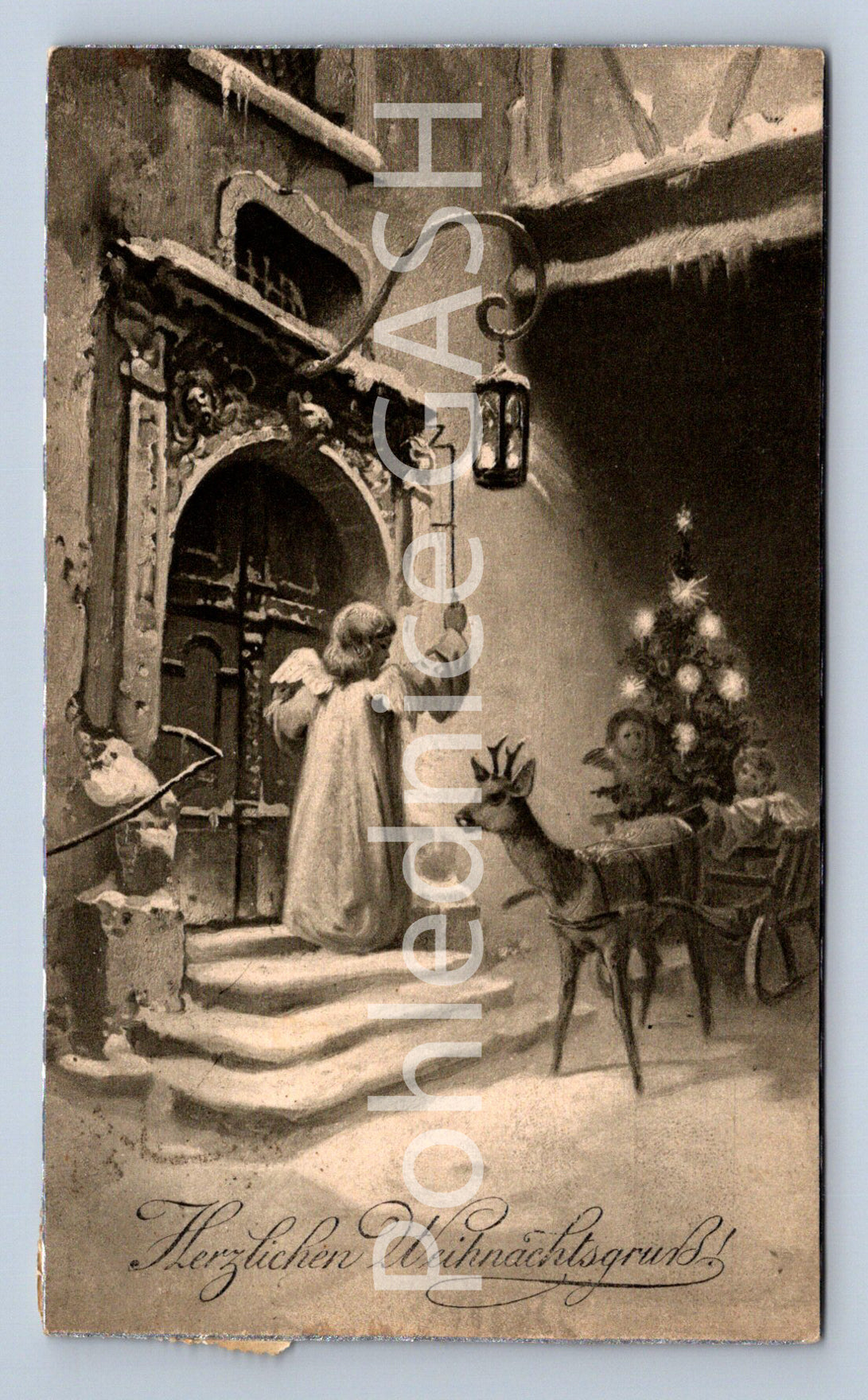 Pohlednice HERZLICHEN WEIHNACHTSGRUSS (ST10410)