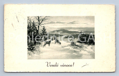 Pohlednice VESELÉ VÁNOCE (ST10412)