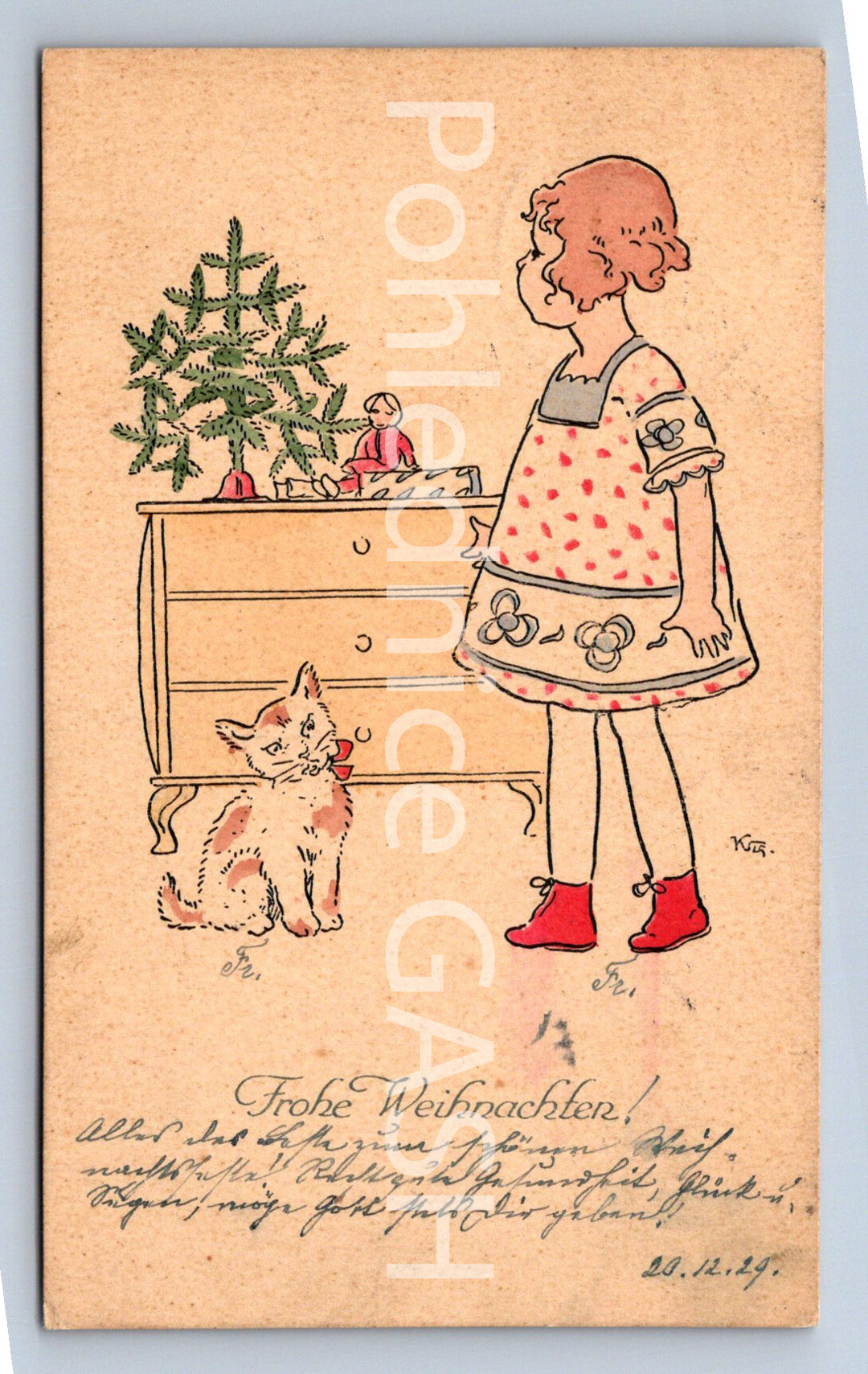 Pohlednice FROHE WEIHNACHTEN (ST10415)