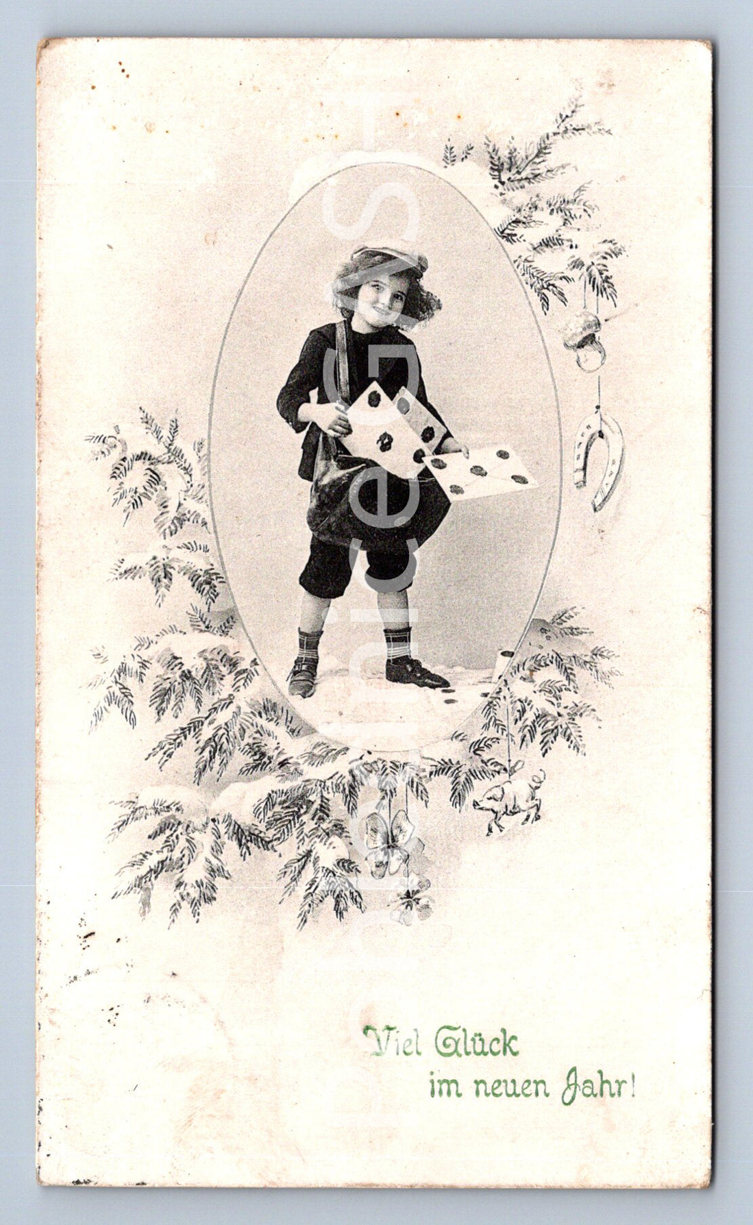 Pohlednice VIEL GLÜCK (ST10432)