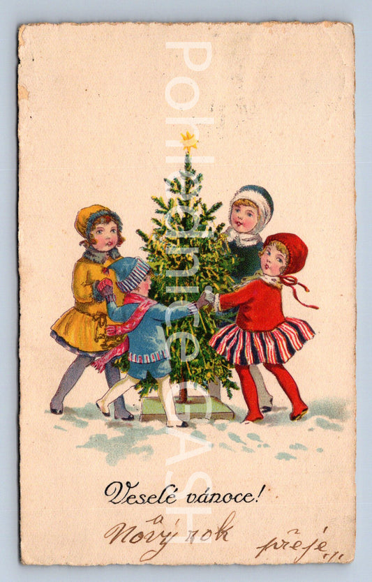 Pohlednice A VERY MERRY CHRISTMAS (ST10438)