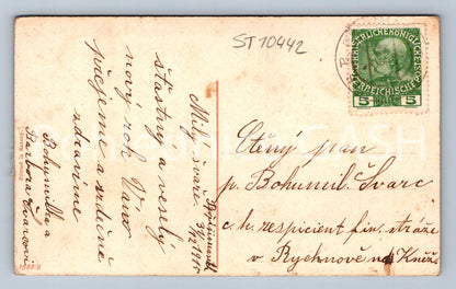 Pohlednice ŠŤASTNÝ A VESELÝ NOVÝ ROK (ST10442)