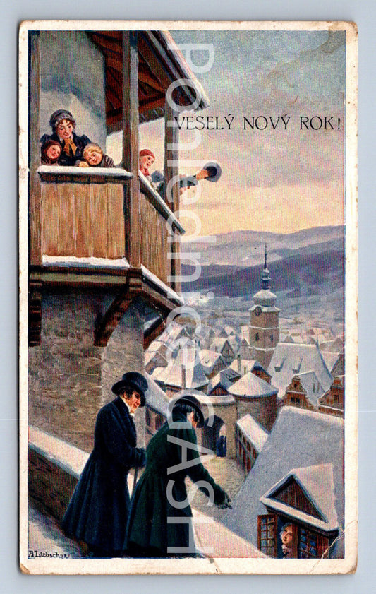 Pohlednice VESELÝ NOVÝ ROK (ST10468)