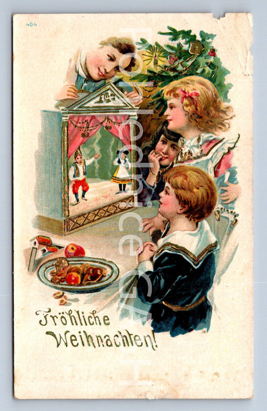 Pohlednice FRÖHLICHE WEIHNACHTEN TLAČENÁ (ST10477)