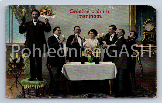Pohlednice SRDEČNÉ PŘÁNÍ K JMENINÁM (ST10518)