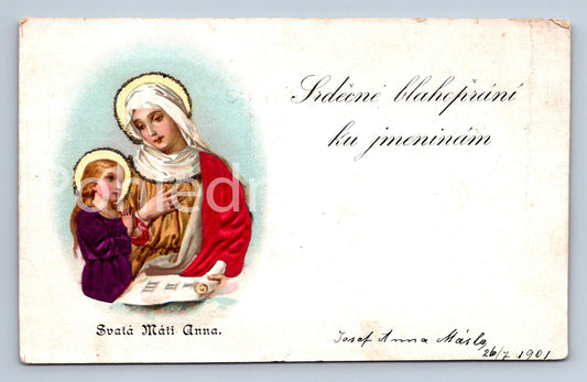 Pohlednice SRDEČNÉ BLAHOPŘÁNÍ K JMENINÁM (ST10520)