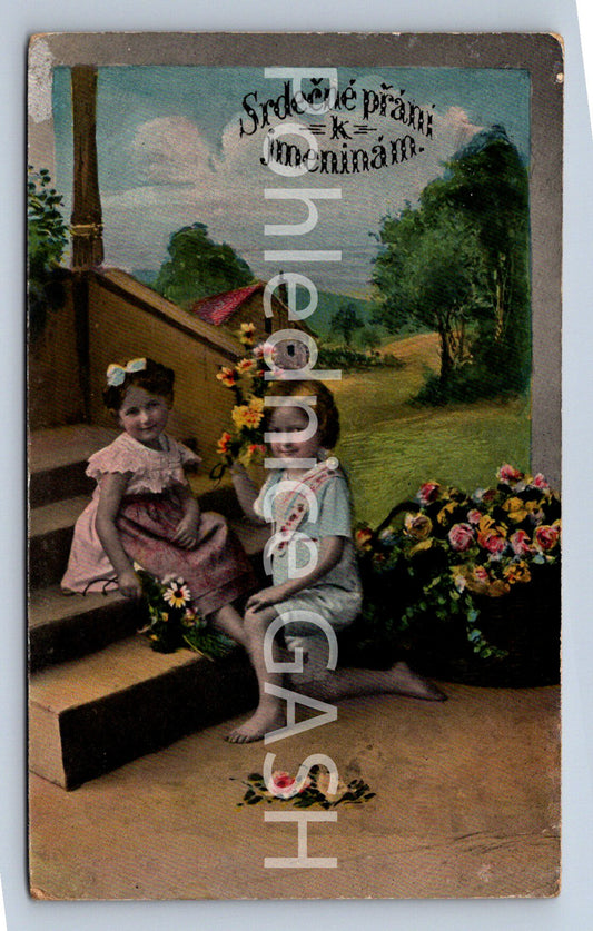 Pohlednice SRDEČNÉ PŘÁNÍ K JMENINÁM (ST10528)