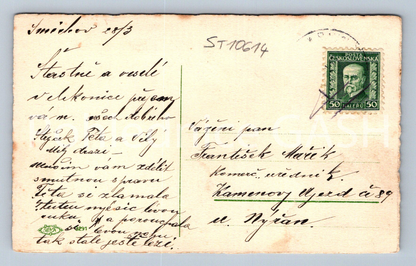 Pohlednice VESELÉ VELIKONOCE (ST10614)