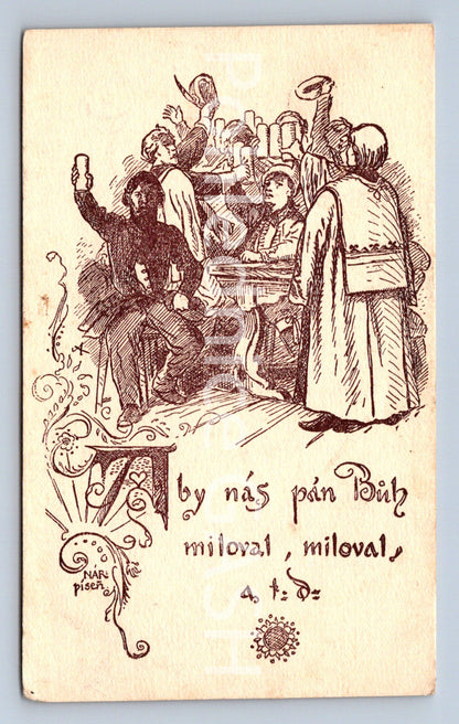 Pohlednice ABY NÁS PÁN BŮH MILOVAL, MILOVAL (ST10617)