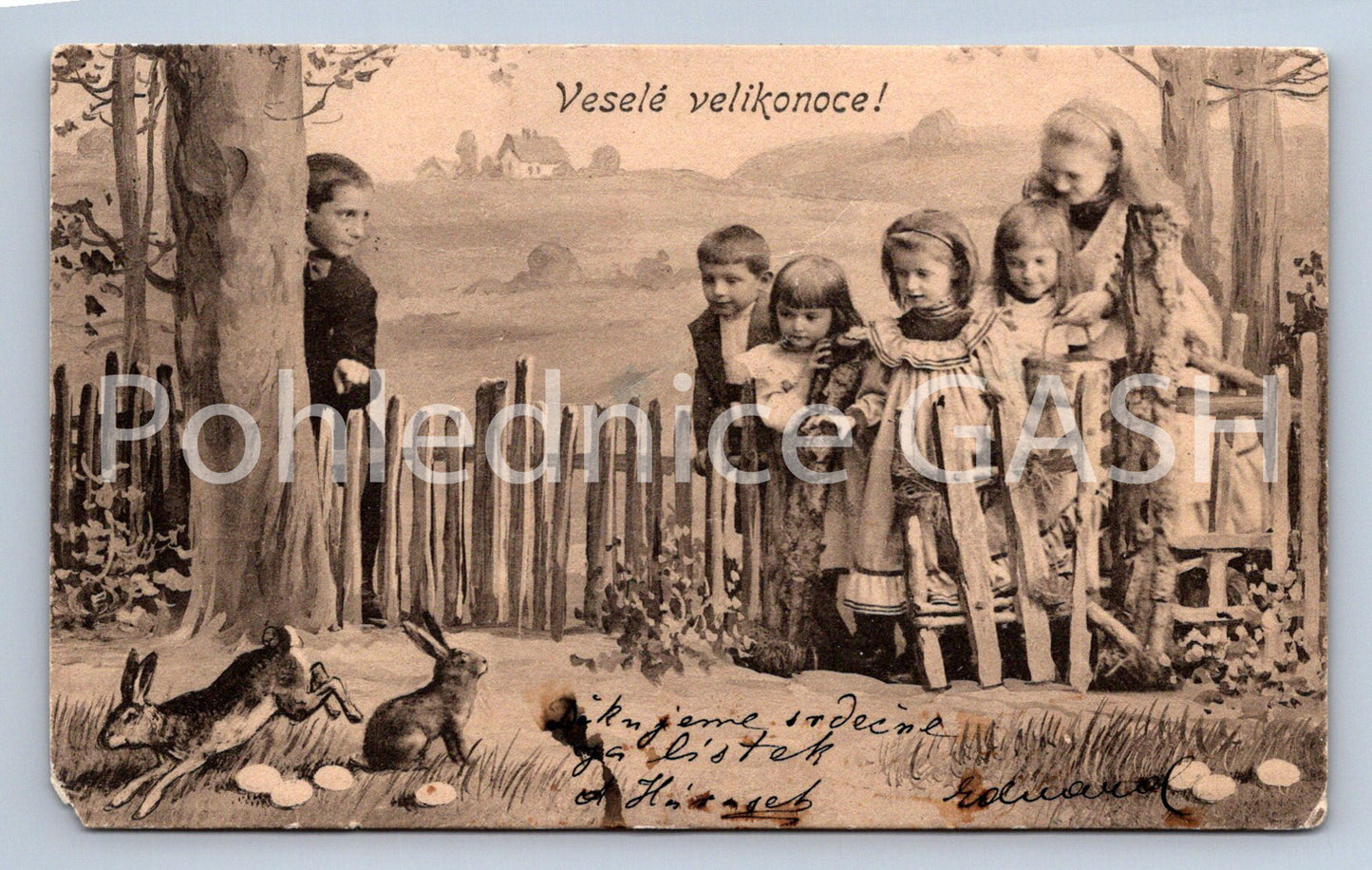 Pohlednice VESELÉ VELIKONOCE (ST10640)