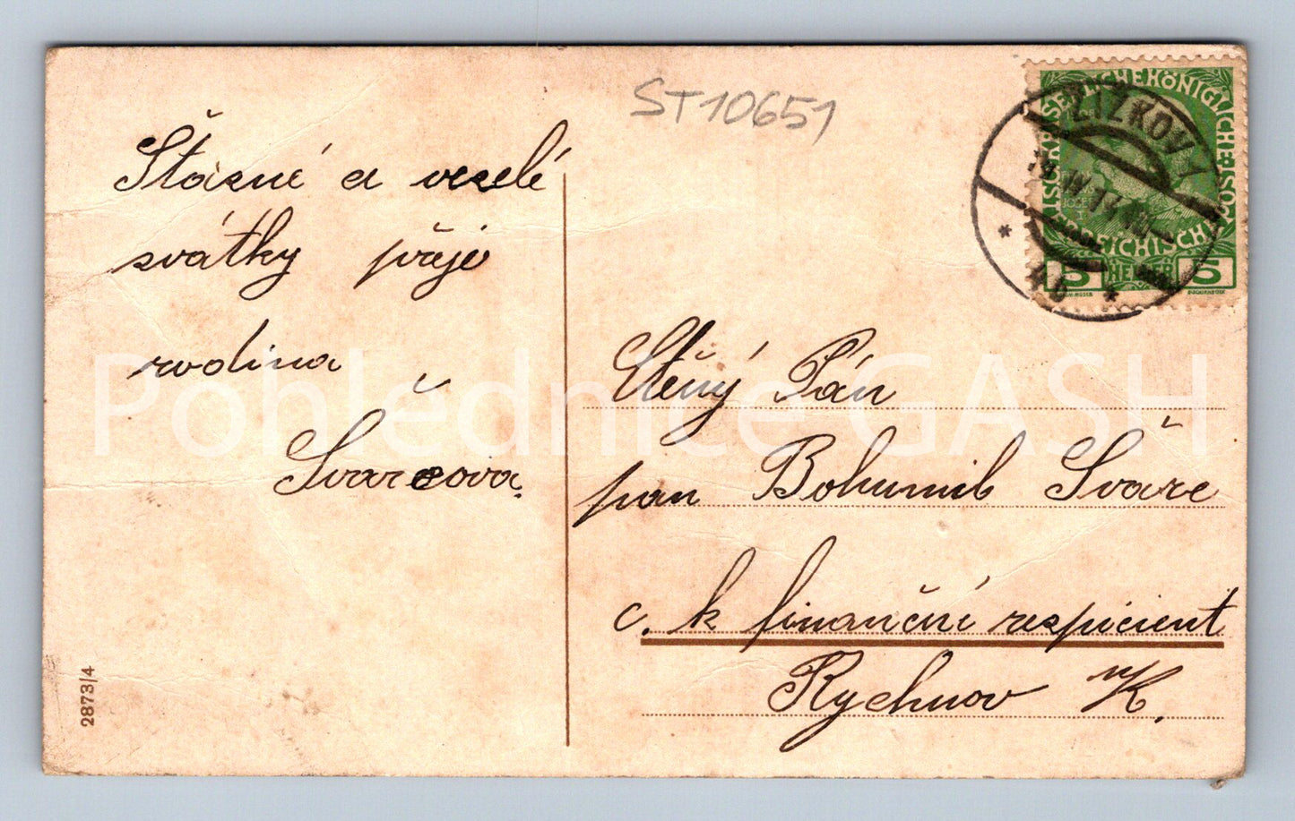 Pohlednice VESELÉ VELIKONOCE (ST10651)
