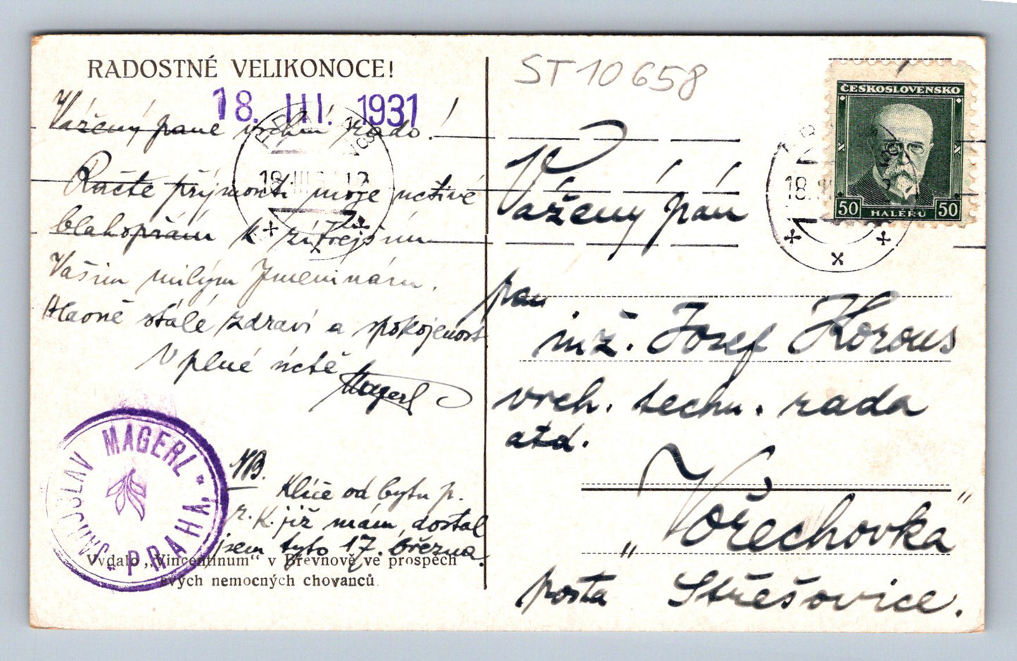 Pohlednice RADOSTNÉ VELIKONOCE (ST10658)