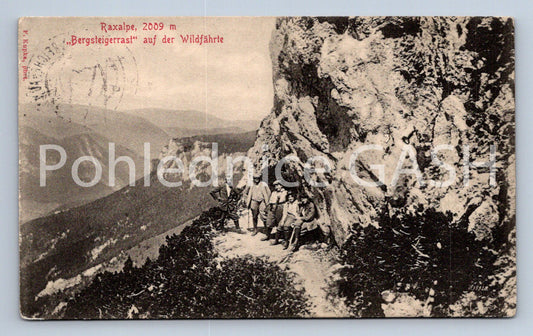Pohlednice RAXALPE 2009 M  BERGSTEIGERRAST AUF DER WILDÄHRTE (ST11788)