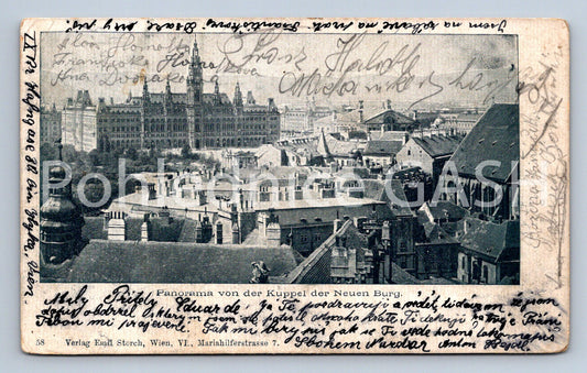 Pohlednice PANORMAMA VON DER KUPPEL DER NEUEN BURG (ST11821)