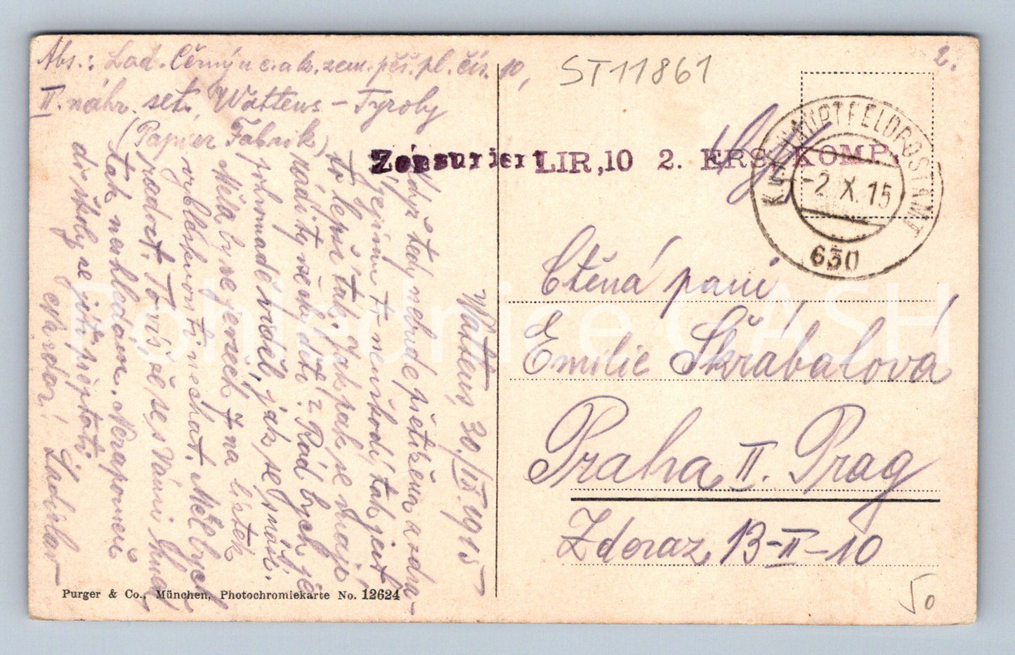 Pohlednice KARWENDEL BAHN REITH 1130M MIT WETTERSTEIN 2673 M (ST11861)