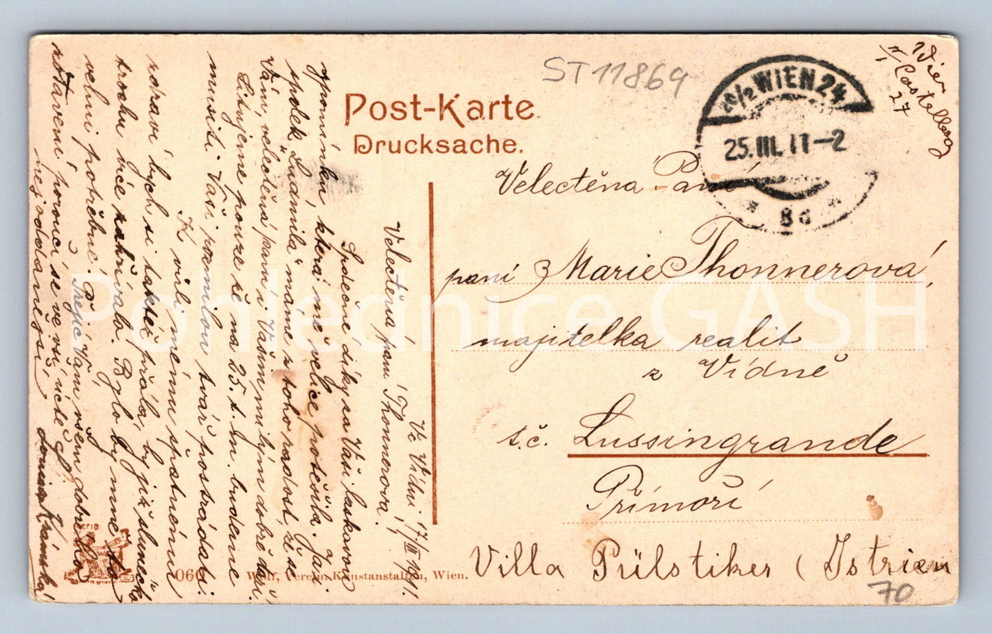 Pohlednice VÍDEŇ (ST11869)