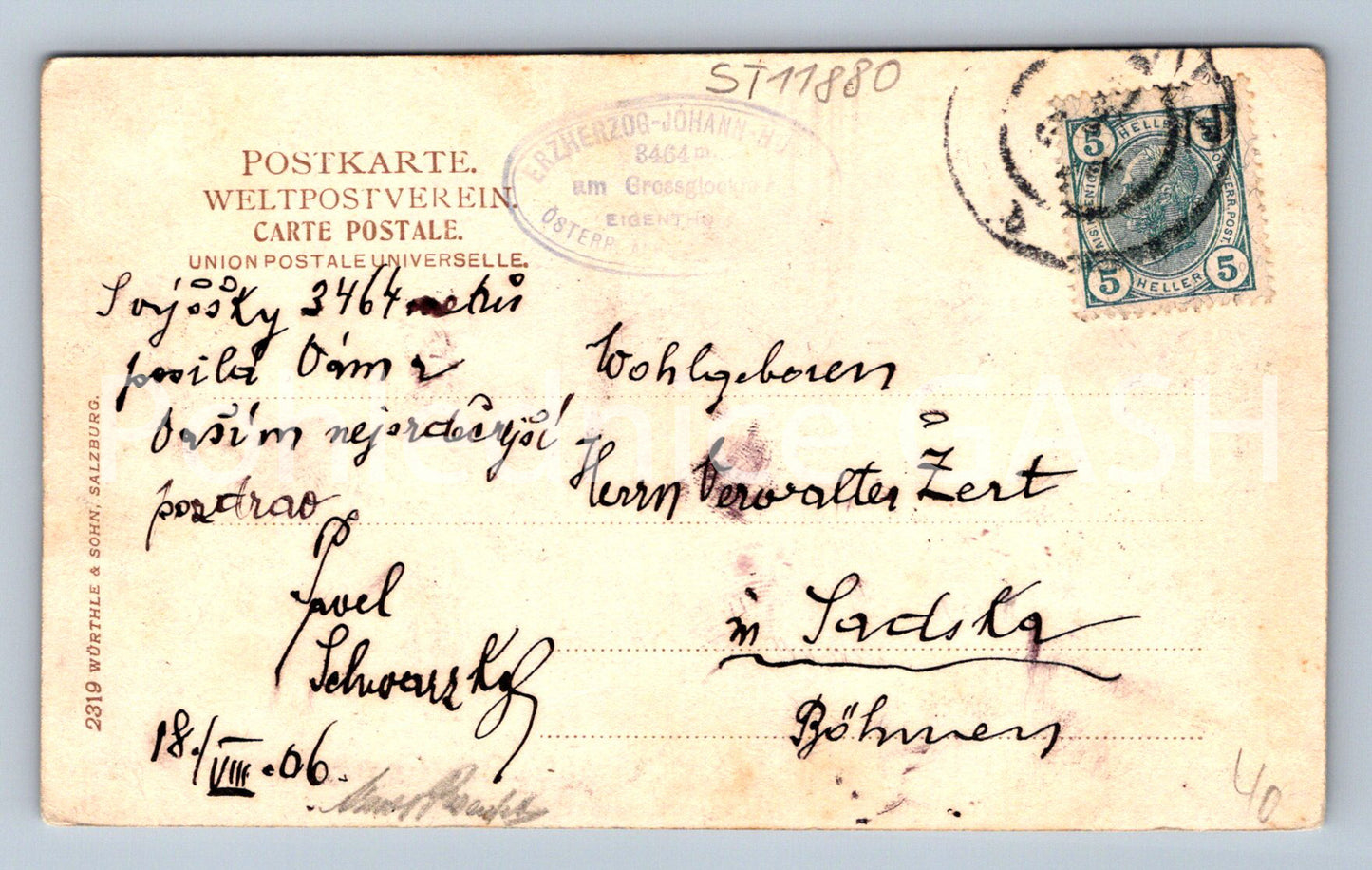 Pohlednice GROSSGLOCKNER (ST11880)