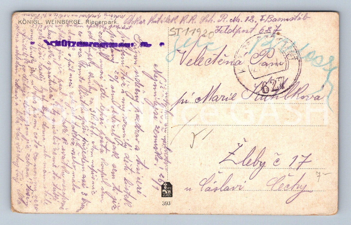 Postcard KÖNIGL WEINBERGE (ST11920)