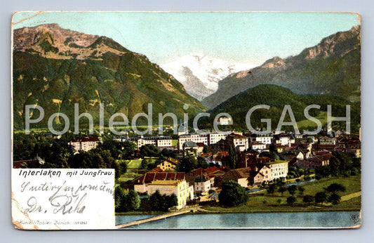 Pohlednice INTERLAKEN MIT JUNGFRAU (ST11944)
