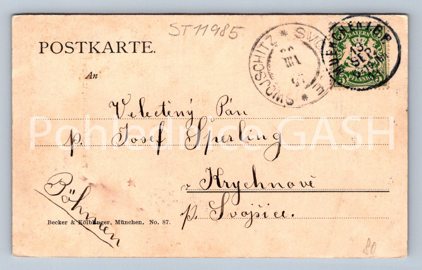 Pohlednice MÜNCHEN (ST11985)