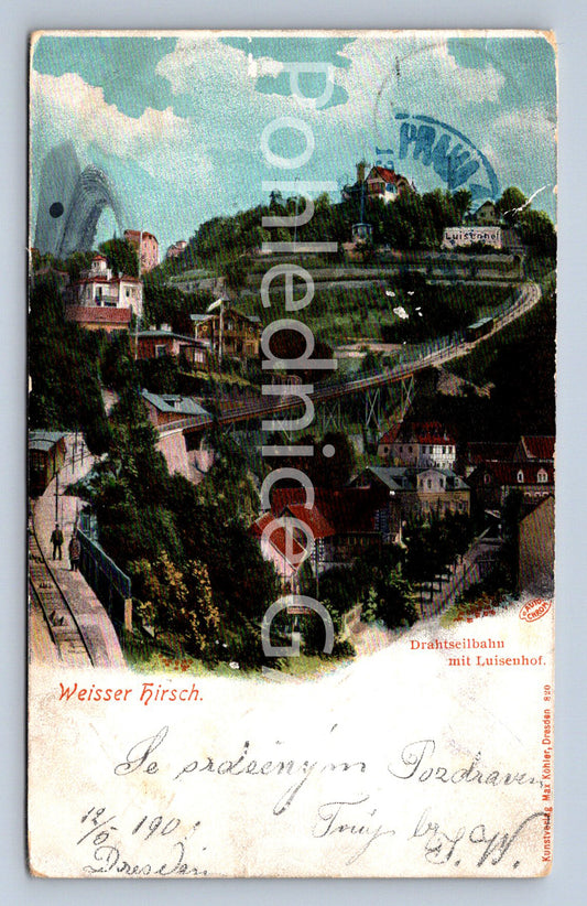 Pohlednice WEISSER HIRSCH (ST12003)
