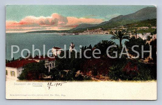 Pohlednice MENTON (ST12044)