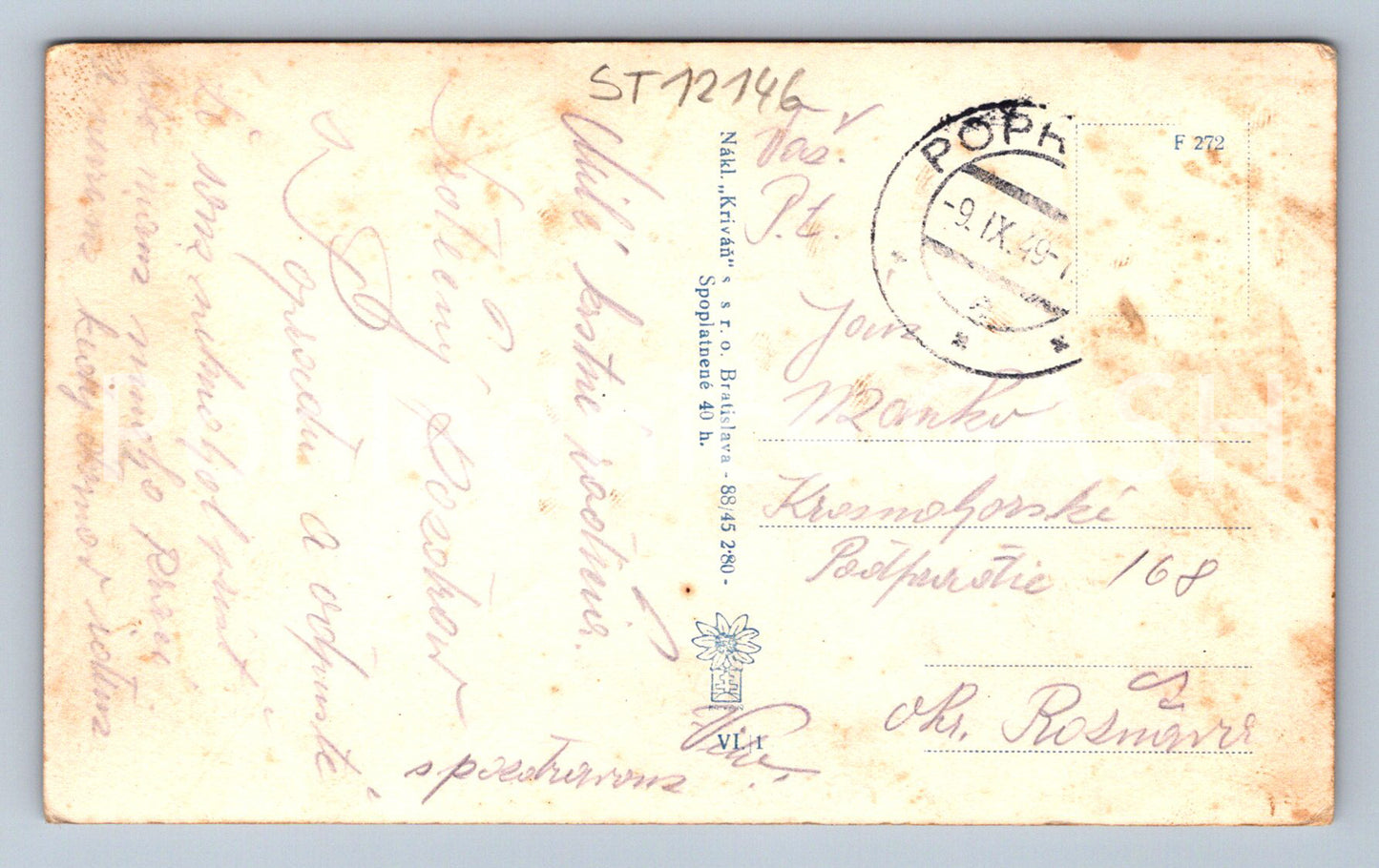 Pohlednice POPRAD - KOLÁŽ (ST12146)