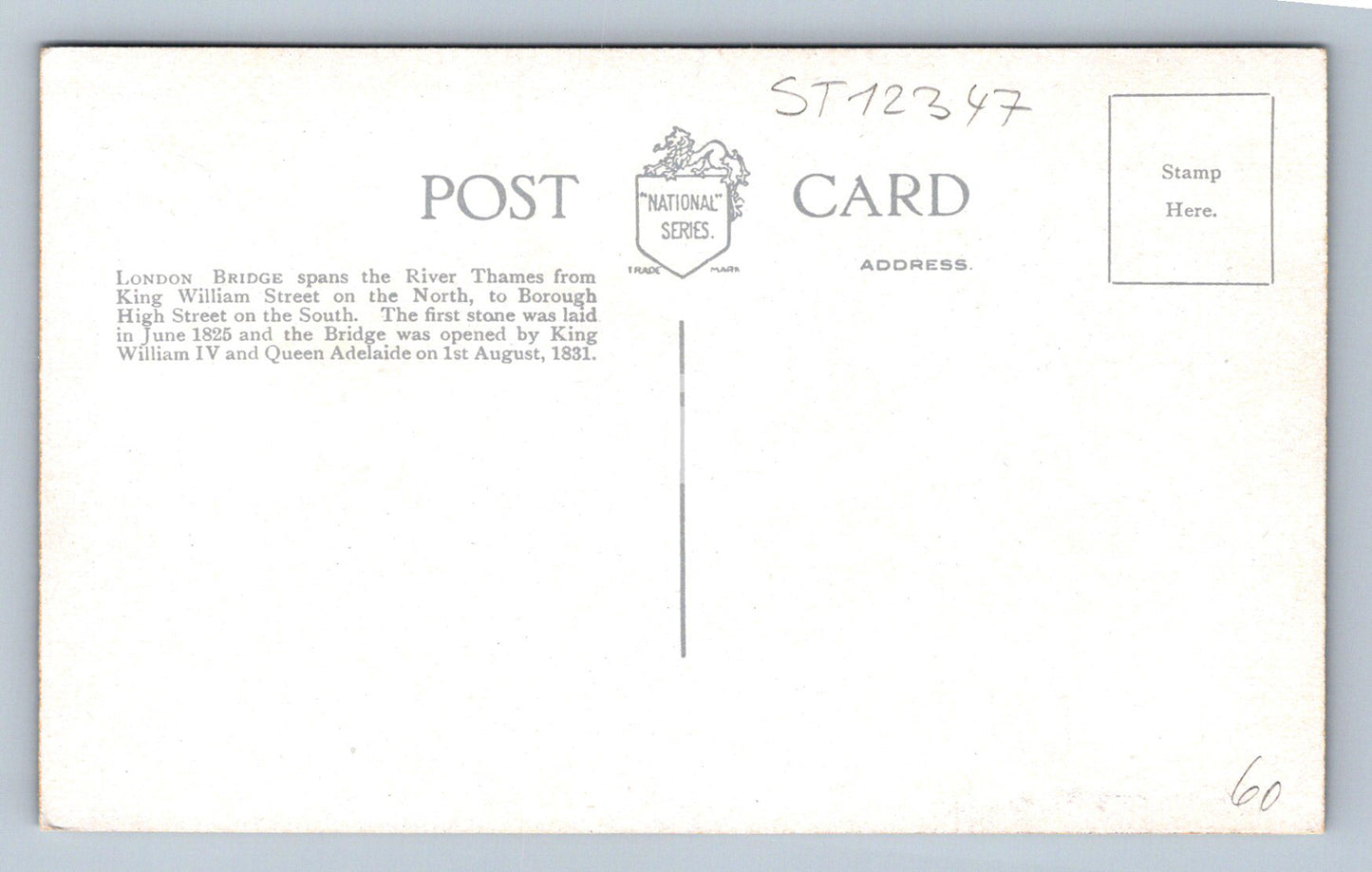 Pohlednice LONDON (ST12347)