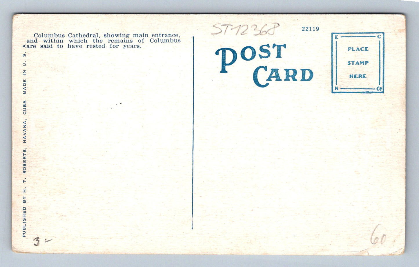 Pohlednice CUBA (ST12368)