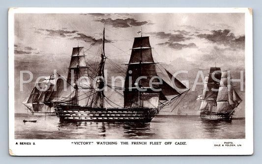 Pohlednice VICTORY - WATCHING THE FRENCH FLEET OFF CADIZ (ST12395)