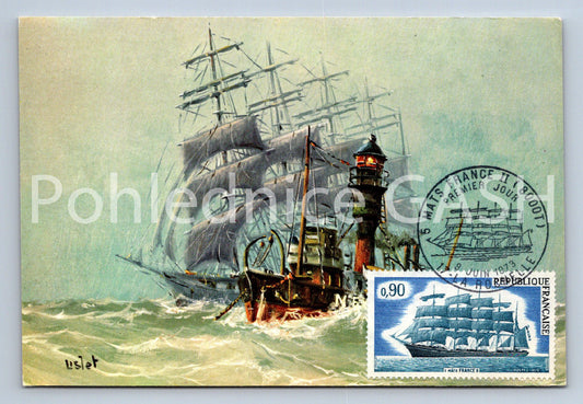 Pohlednice LES GRANDS VOILIERS FRANCAIS (ST12404)