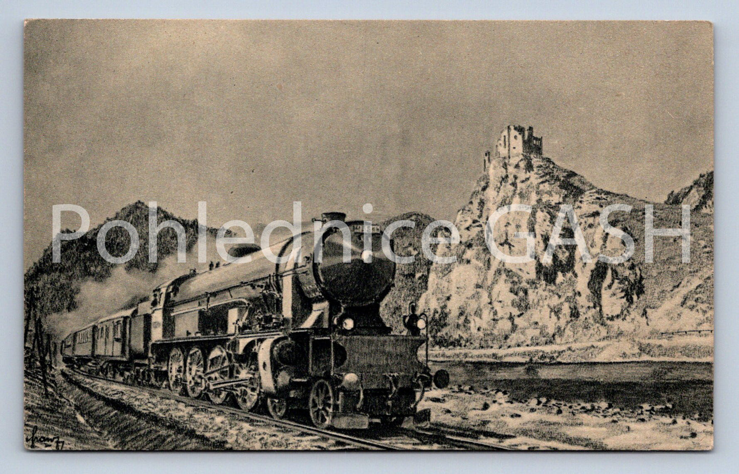 Pohlednice NA SLOVENSKU - LOKOMOTIVA ŘADY 455 (ST12415)