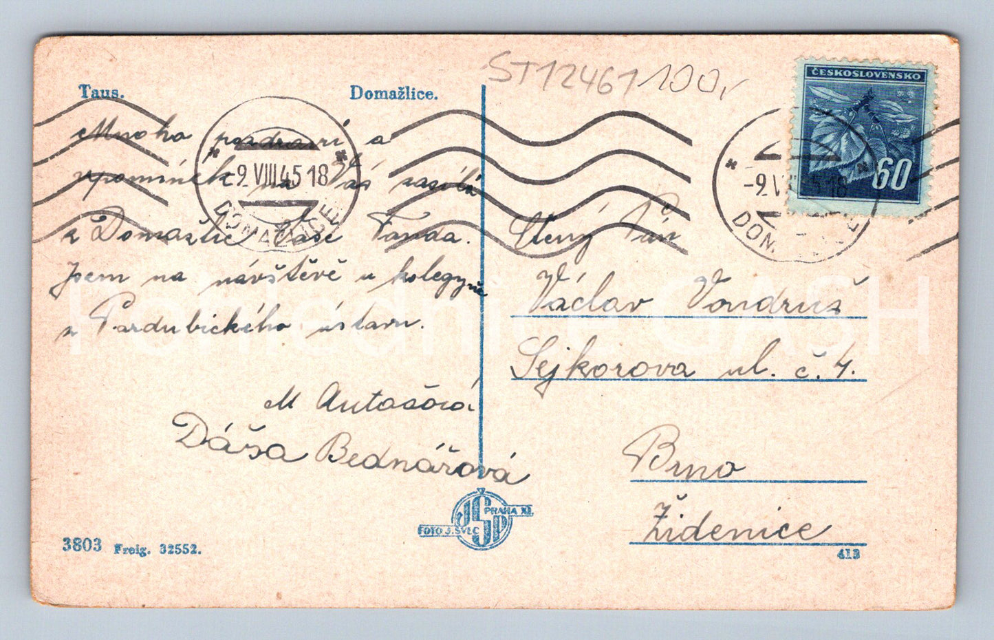 Pohlednice DOMAŽLICE (ST12461)