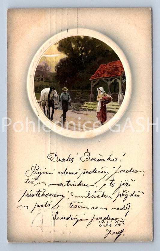 Pohlednice MUŽ SE ŽENOU (ST10724)