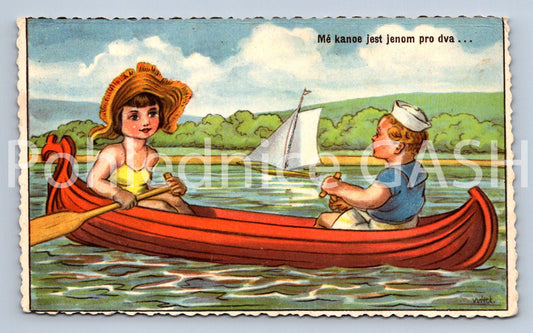 Pohlednice MÉ KANOE JEST JENOM PRO DVA (ST10735)