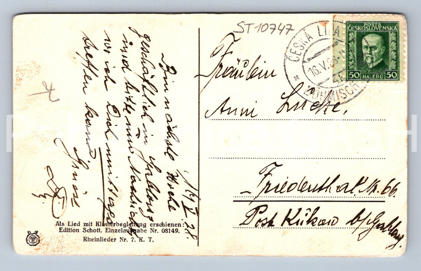 Pohlednice RHEINSEHNSUCHT (ST10747)