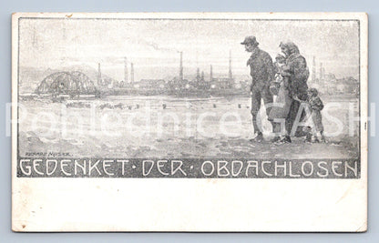 Pohlednice GEDENKET - DER . OBDACHLOSEN (ST10755)